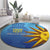 Custom Uruguay La Celeste Football Round Carpet Go Champions 2024