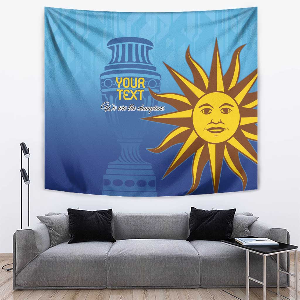 Custom Uruguay La Celeste Football Tapestry Go Champions 2024