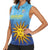 Custom Uruguay La Celeste Football Women Sleeveless Polo Shirt Go Champions 2024 - Wonder Print Shop