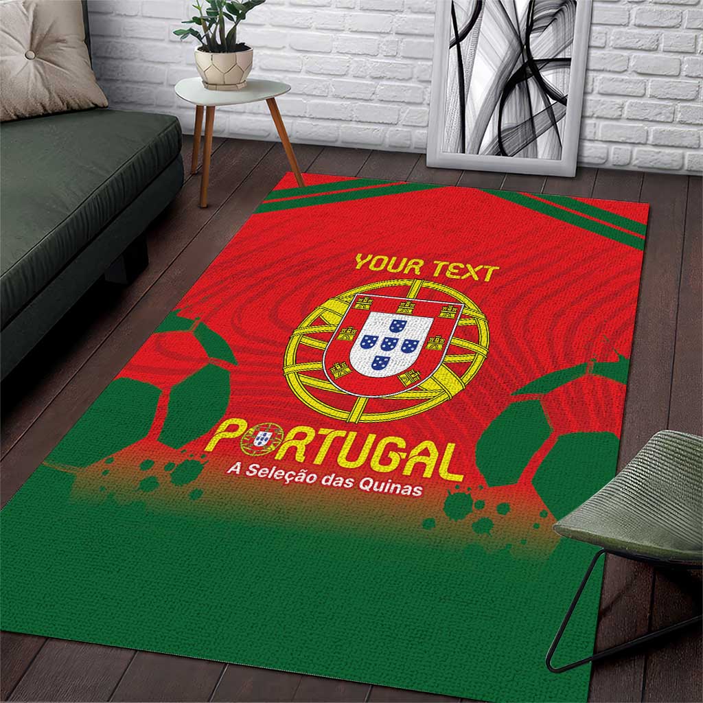 Custom Portugal Football Area Rug Come On A Selecao das Quinas LT9 - Wonder Print Shop