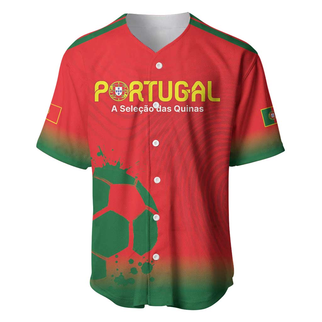 Custom Portugal Football Baseball Jersey Come On A Selecao das Quinas LT9 - Wonder Print Shop