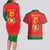 Custom Portugal Football Couples Matching Long Sleeve Bodycon Dress and Hawaiian Shirt Come On A Selecao das Quinas LT9 - Wonder Print Shop