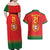 Custom Portugal Football Couples Matching Off Shoulder Maxi Dress and Hawaiian Shirt Come On A Selecao das Quinas LT9 - Wonder Print Shop