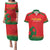 Custom Portugal Football Couples Matching Puletasi and Hawaiian Shirt Come On A Selecao das Quinas LT9 - Wonder Print Shop