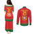 Custom Portugal Football Couples Matching Puletasi and Long Sleeve Button Shirt Come On A Selecao das Quinas LT9 - Wonder Print Shop