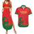 Custom Portugal Football Couples Matching Summer Maxi Dress and Hawaiian Shirt Come On A Selecao das Quinas LT9 - Wonder Print Shop