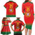 Custom Portugal Football Family Matching Long Sleeve Bodycon Dress and Hawaiian Shirt Come On A Selecao das Quinas LT9 - Wonder Print Shop