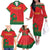 Custom Portugal Football Family Matching Off The Shoulder Long Sleeve Dress and Hawaiian Shirt Come On A Selecao das Quinas - Wonder Print Shop