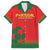 Custom Portugal Football Family Matching Off The Shoulder Long Sleeve Dress and Hawaiian Shirt Come On A Selecao das Quinas - Wonder Print Shop