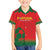 Custom Portugal Football Family Matching Off The Shoulder Long Sleeve Dress and Hawaiian Shirt Come On A Selecao das Quinas - Wonder Print Shop