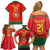 Custom Portugal Football Family Matching Off Shoulder Short Dress and Hawaiian Shirt Come On A Selecao das Quinas LT9 - Wonder Print Shop