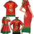 Custom Portugal Football Family Matching Short Sleeve Bodycon Dress and Hawaiian Shirt Come On A Selecao das Quinas - Wonder Print Shop