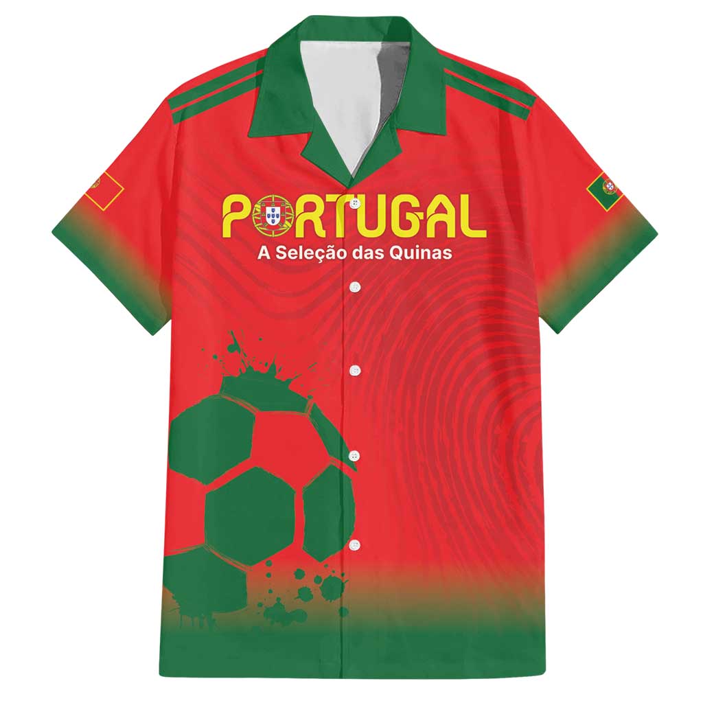 Custom Portugal Football Hawaiian Shirt Come On A Selecao das Quinas - Wonder Print Shop