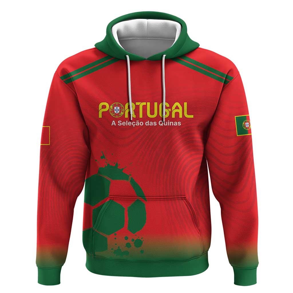 Custom Portugal Football Hoodie Come On A Selecao das Quinas - Wonder Print Shop