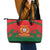 Custom Portugal Football Leather Tote Bag Come On A Selecao das Quinas - Wonder Print Shop