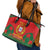 Custom Portugal Football Leather Tote Bag Come On A Selecao das Quinas - Wonder Print Shop