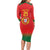 Custom Portugal Football Long Sleeve Bodycon Dress Come On A Selecao das Quinas - Wonder Print Shop