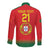 Custom Portugal Football Long Sleeve Button Shirt Come On A Selecao das Quinas - Wonder Print Shop