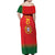 Custom Portugal Football Off Shoulder Maxi Dress Come On A Selecao das Quinas - Wonder Print Shop