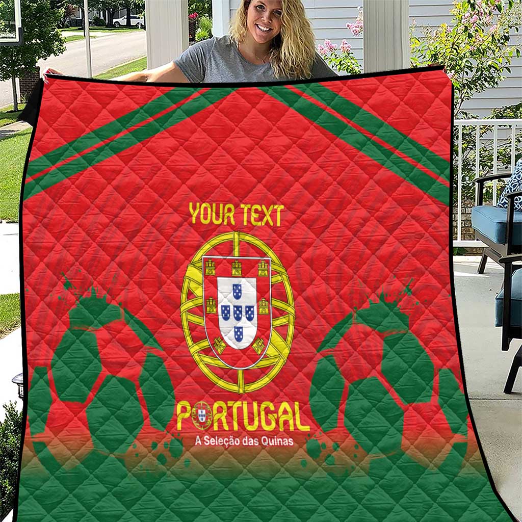 Custom Portugal Football Quilt Come On A Selecao das Quinas