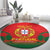 Custom Portugal Football Round Carpet Come On A Selecao das Quinas