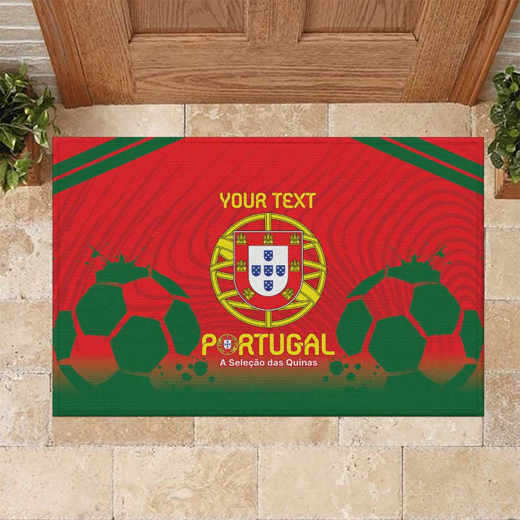 Custom Portugal Football Rubber Doormat Come On A Selecao das Quinas - Wonder Print Shop