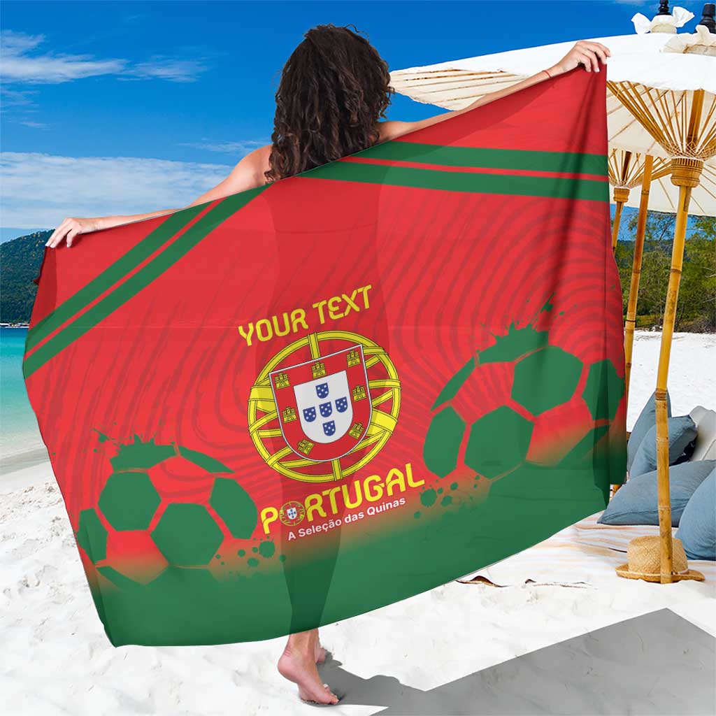 Custom Portugal Football Sarong Come On A Selecao das Quinas - Wonder Print Shop