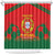 Custom Portugal Football Shower Curtain Come On A Selecao das Quinas