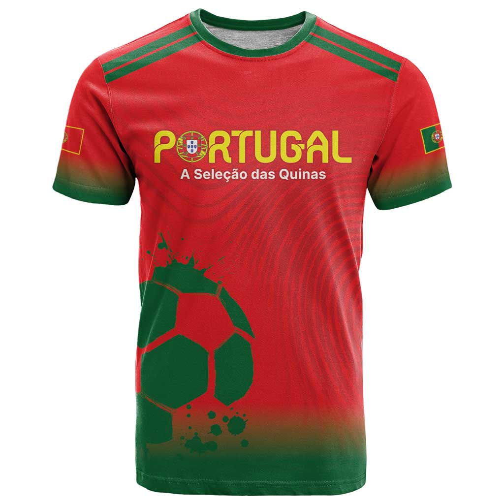 Custom Portugal Football T Shirt Come On A Selecao das Quinas - Wonder Print Shop