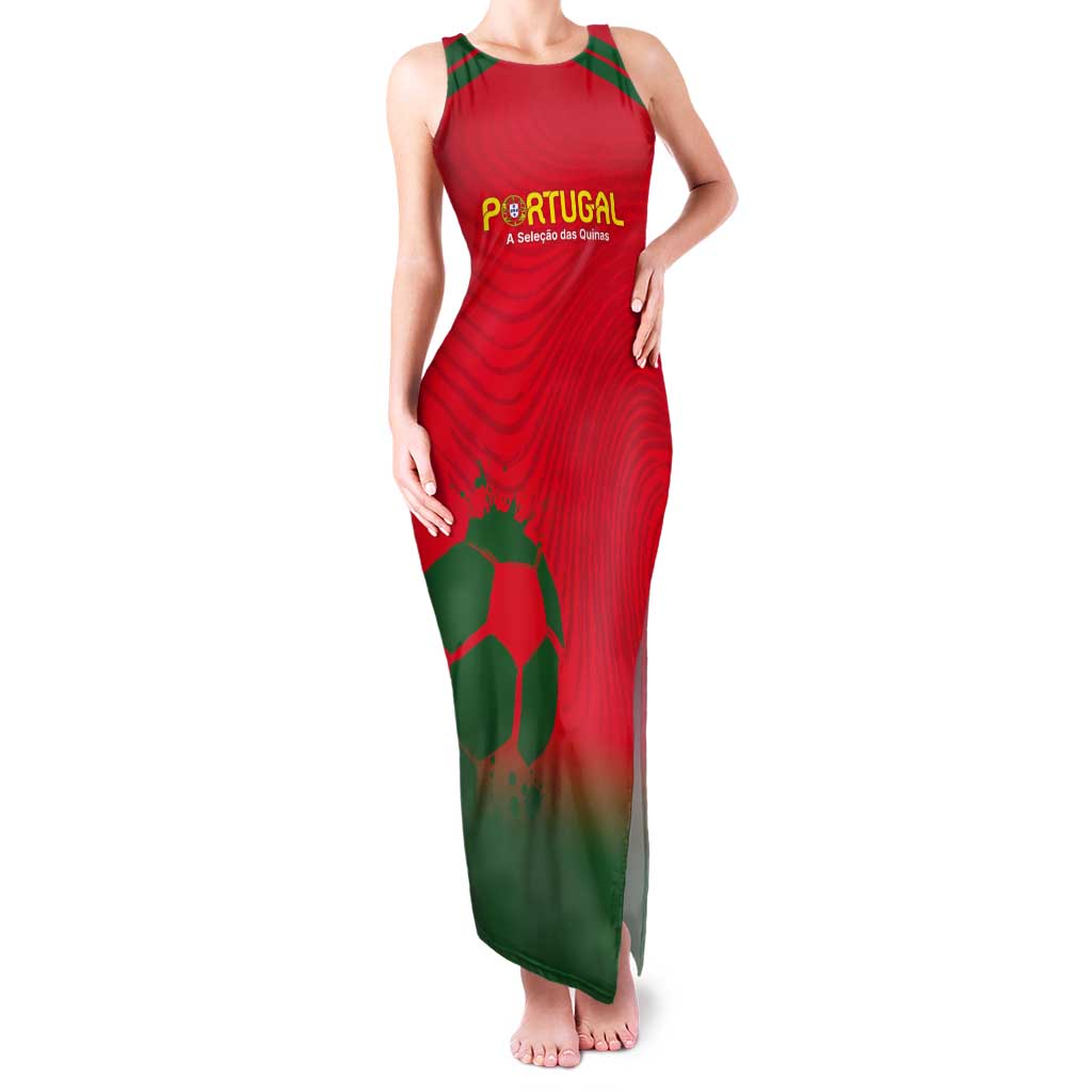 Custom Portugal Football Tank Maxi Dress Come On A Selecao das Quinas - Wonder Print Shop