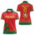 Custom Portugal Football Women Polo Shirt Come On A Selecao das Quinas - Wonder Print Shop