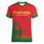 Custom Portugal Football Women V-Neck T-Shirt Come On A Selecao das Quinas - Wonder Print Shop