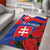 Slovakia Flag Mixed Rose Flowers Area Rug LT9 - Wonder Print Shop