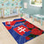 Slovakia Flag Mixed Rose Flowers Area Rug LT9 - Wonder Print Shop