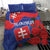 Slovakia Flag Mixed Rose Flowers Bedding Set LT9 - Wonder Print Shop