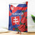 Slovakia Flag Mixed Rose Flowers Blanket