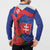 Slovakia Flag Mixed Rose Flowers Button Sweatshirt LT9 - Wonder Print Shop