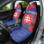 Slovakia Flag Mixed Rose Flowers Car Seat Cover LT9 - Wonder Print Shop