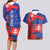 Slovakia Flag Mixed Rose Flowers Couples Matching Long Sleeve Bodycon Dress and Hawaiian Shirt LT9 - Wonder Print Shop