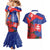 Slovakia Flag Mixed Rose Flowers Couples Matching Mermaid Dress and Hawaiian Shirt LT9 - Wonder Print Shop