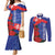 Slovakia Flag Mixed Rose Flowers Couples Matching Mermaid Dress and Long Sleeve Button Shirt