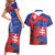 Slovakia Flag Mixed Rose Flowers Couples Matching Short Sleeve Bodycon Dress and Hawaiian Shirt LT9 - Wonder Print Shop