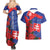 Slovakia Flag Mixed Rose Flowers Couples Matching Summer Maxi Dress and Hawaiian Shirt LT9 - Wonder Print Shop