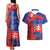 Slovakia Flag Mixed Rose Flowers Couples Matching Tank Maxi Dress and Hawaiian Shirt LT9 - Wonder Print Shop