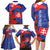 Slovakia Flag Mixed Rose Flowers Family Matching Long Sleeve Bodycon Dress and Hawaiian Shirt LT9 - Wonder Print Shop