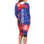 Slovakia Flag Mixed Rose Flowers Family Matching Long Sleeve Bodycon Dress and Hawaiian Shirt LT9 - Wonder Print Shop