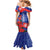 Slovakia Flag Mixed Rose Flowers Family Matching Mermaid Dress and Hawaiian Shirt LT9 - Wonder Print Shop