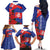 Slovakia Flag Mixed Rose Flowers Family Matching Off The Shoulder Long Sleeve Dress and Hawaiian Shirt - Wonder Print Shop