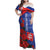 Slovakia Flag Mixed Rose Flowers Family Matching Off Shoulder Maxi Dress and Hawaiian Shirt LT9 - Wonder Print Shop