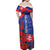 Slovakia Flag Mixed Rose Flowers Family Matching Off Shoulder Maxi Dress and Hawaiian Shirt LT9 - Wonder Print Shop